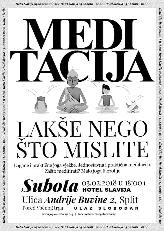 Meditacija Meditacija lakše nego što mislite 3.02.2018