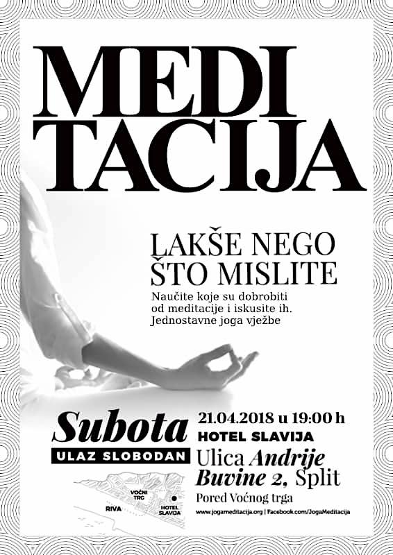 Meditacija lakše nego što mislite 21.04.2018